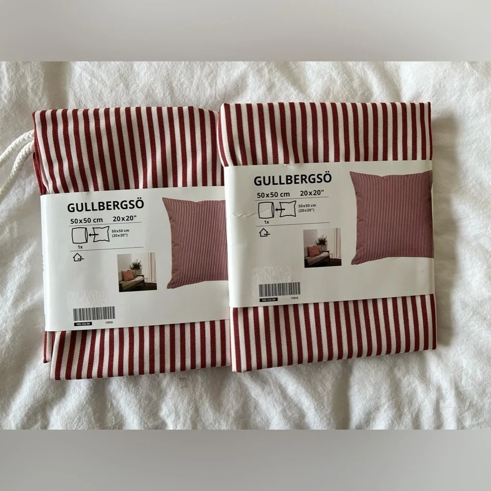 Ikea Gullbergso Set 2- Outdoor Pillow Cushion Cover 20x20
